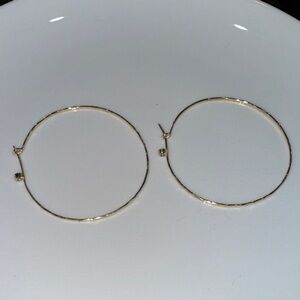 Classic Thin Gold Hoop Earrings for Women